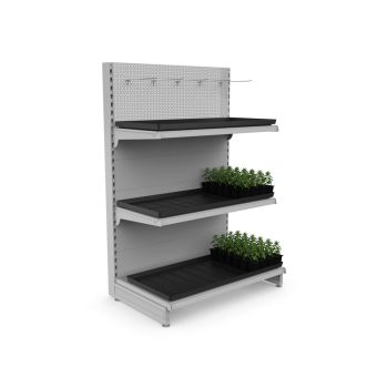 Pflanzenpräsentation im Ladenregal