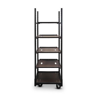 Mobiler Verkaufswagen schwarz für Präsentation