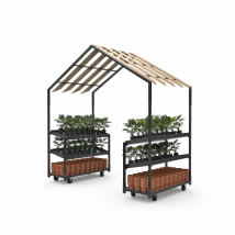 Möbel für Blumen und Pflanzen Geschäft mit Dach